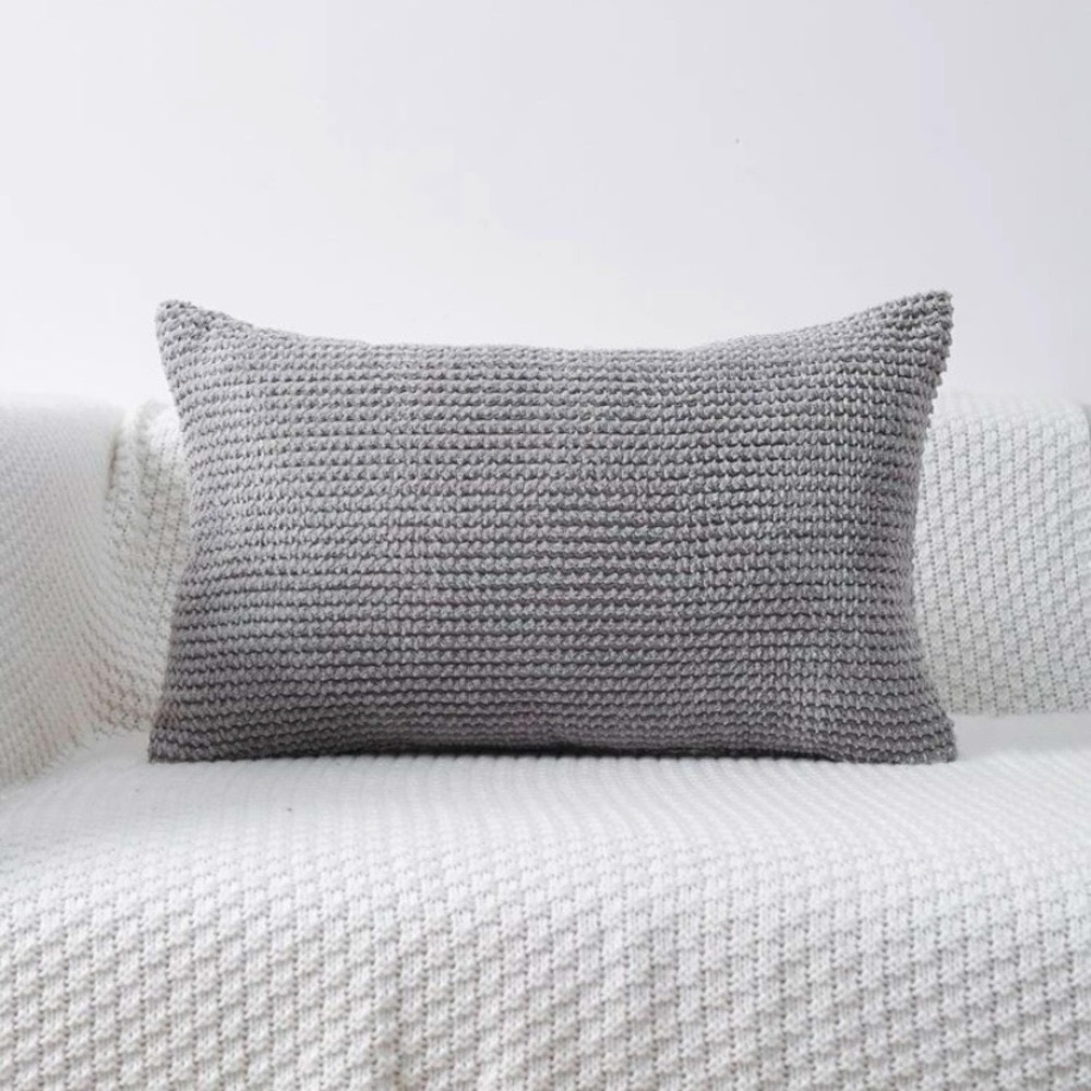 2pc Plain Cushion Cover Without Filler | Grey